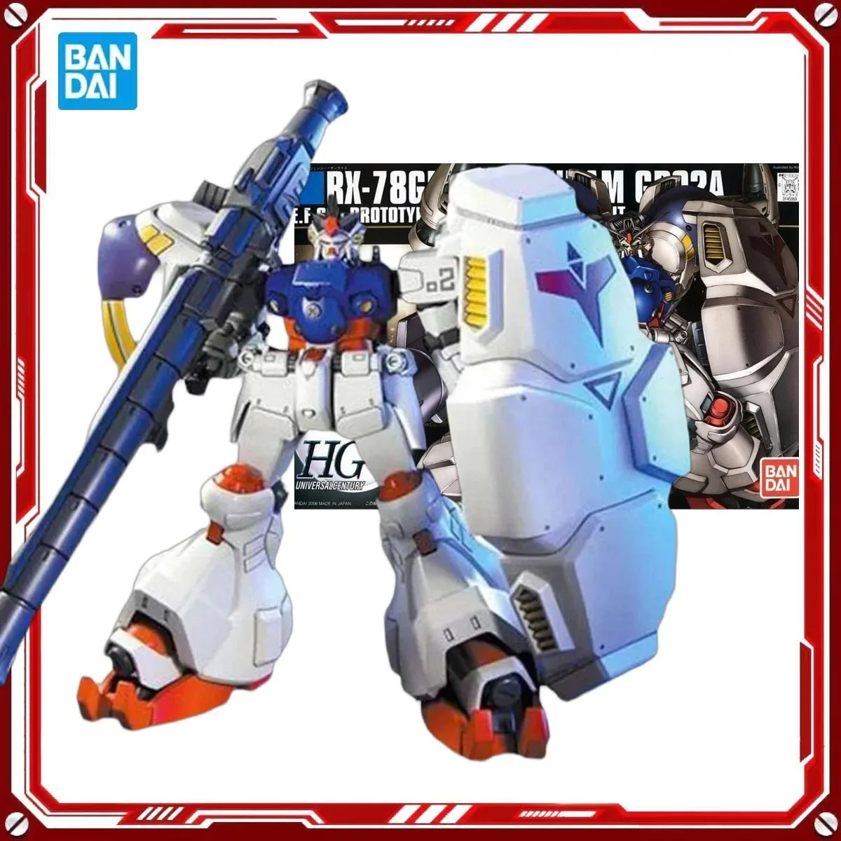 

Оригинальные наборы фигурок Bandai HGUC 1/144 Gundam RX-78 GP02A, аниме-фигурки, модели для сборки, игрушки, подарок для мальчиков и девочек