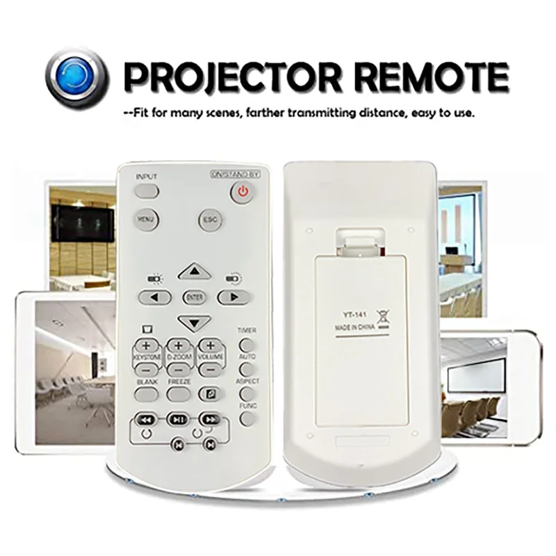 CEA 10X Projector Remote Control For CASIO Projector YT-141 XJ-A142 XJ-A147 XJ-A242 XJ-A247 Replacement Remote Control