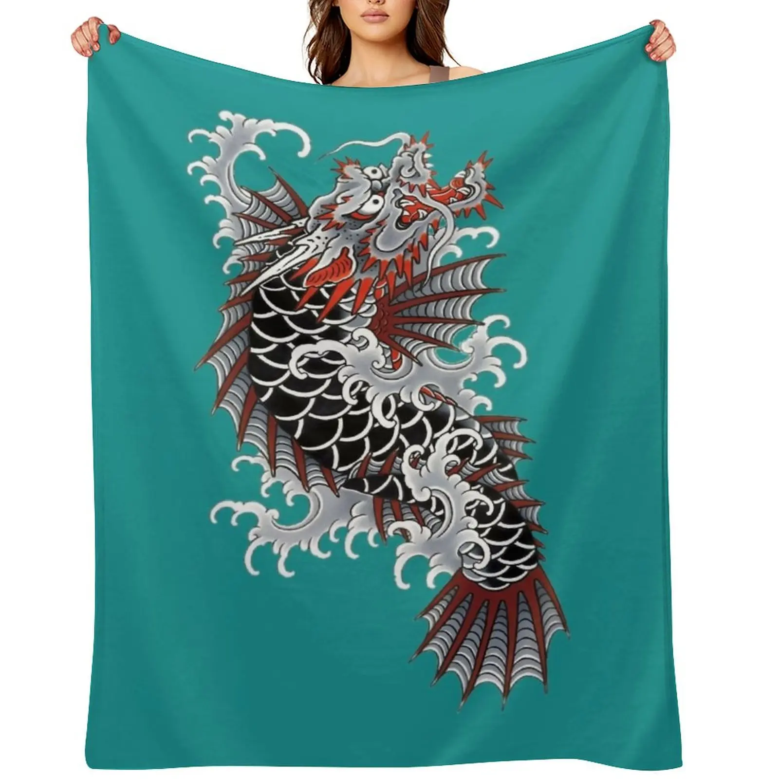 

Yakuza Ichiban Tattoo \t Throw Blanket cosplay anime Decorative Throw Kid'S Bed Fashionable Blankets