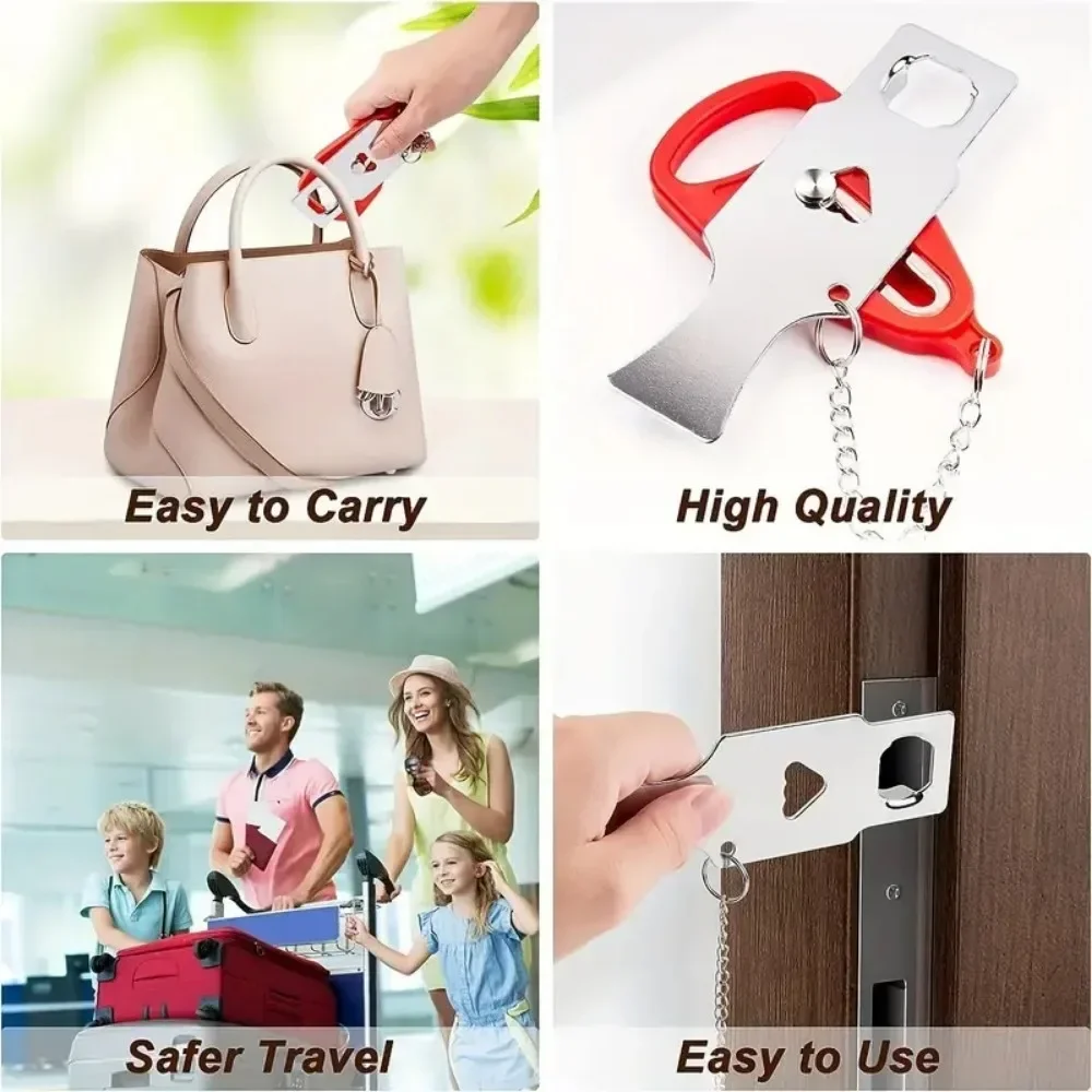Anti-Theft Portable Door Lock for Travel | Heavy-Duty Security for Hotels/Airbnbs/Homes & Privacy Protection