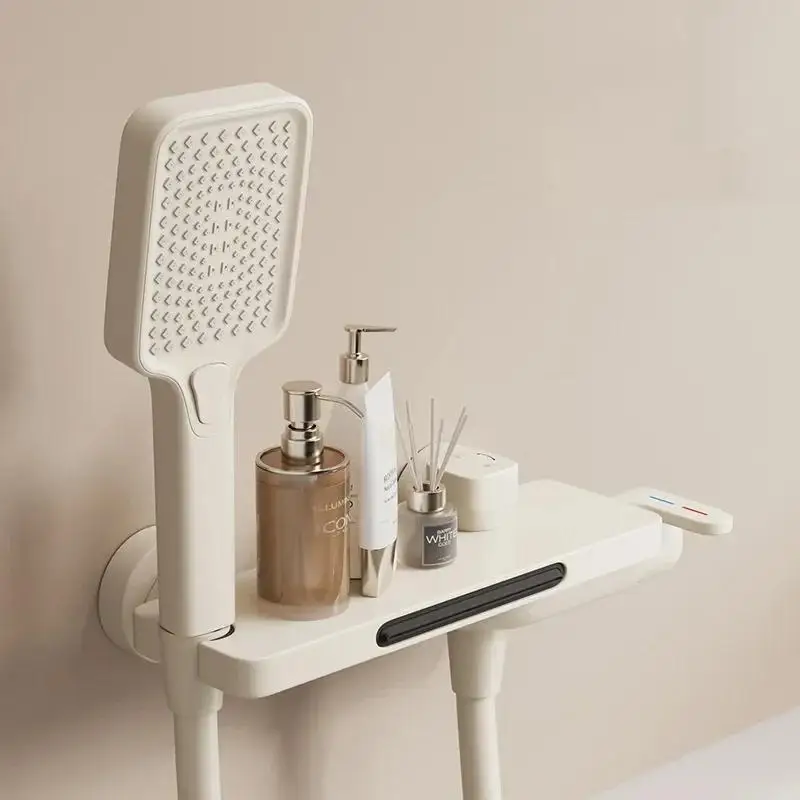 

Смеситель для ванны с водопадом и тремя передачами, ручная насадка для душа, настенный смеситель для горячей и холодной воды, набор для душа