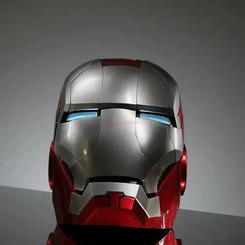 Hot Toys New Mk5 Iron Man Helmet Voice Control 8-Piece Opening And Closing Chinese English Luminous Mask Collect Halloween Gifts