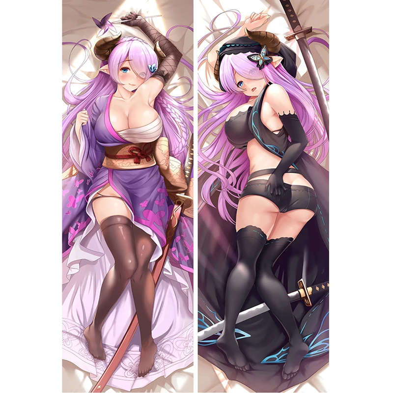 

Anime Granblue Sy ナルメア Puffy Nipples MAO Dakimakura Pillow Case Soft Hing Body Waifu Bedding Decor Otaku Gifts