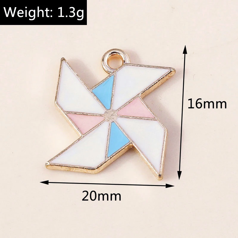 Leslie 10 Stück Emaille Retro TV Kamera Luftballon Auto Fahrrad Anhänger Cartoon DIY Halskette Armband Ohrring Schlüsselanhänger Zubehör – Detail 8