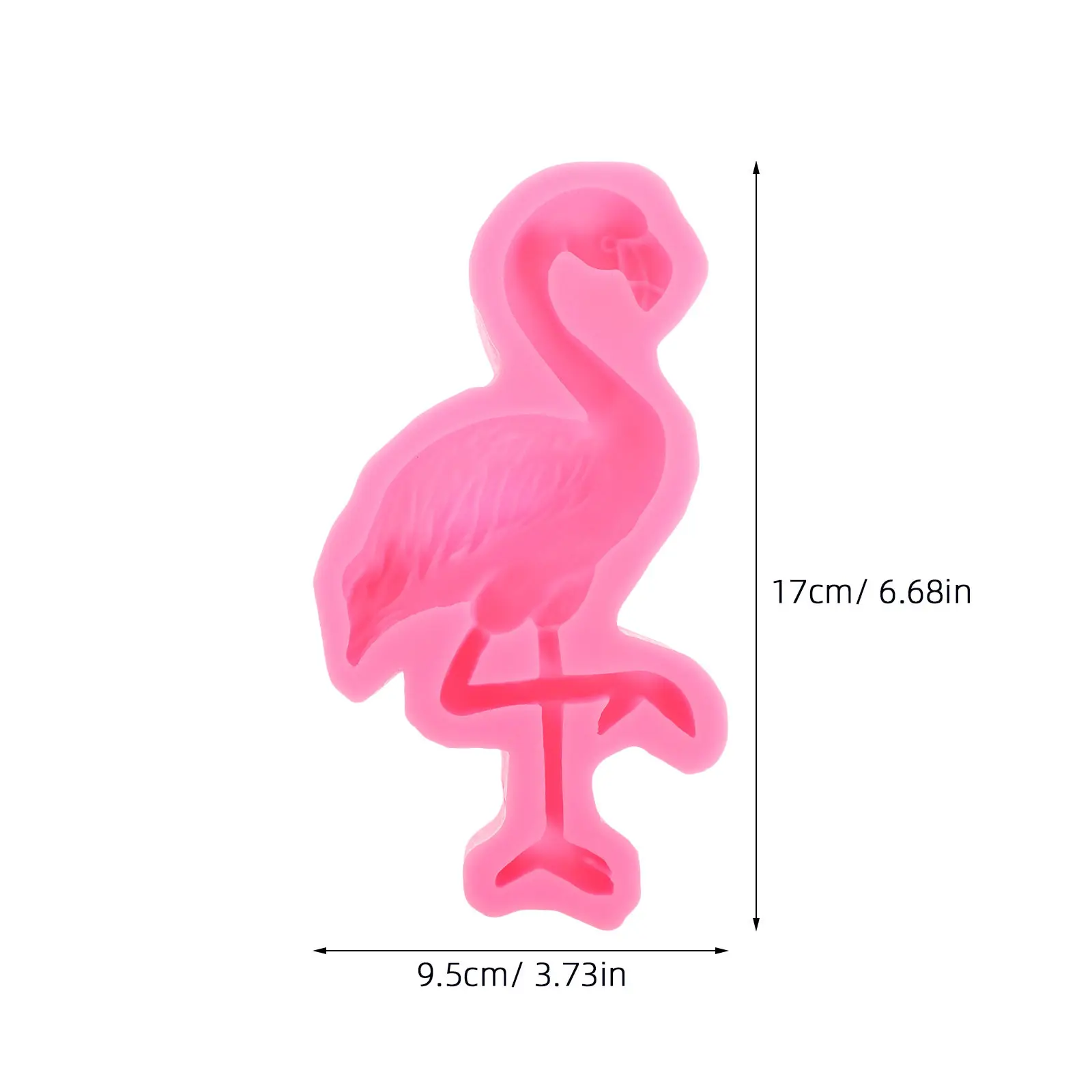 Silicone Flamingo Fondant Mold Reusable Heat Resistant Cake Chocolate Baking Mold Multipurpose Soap Crafting