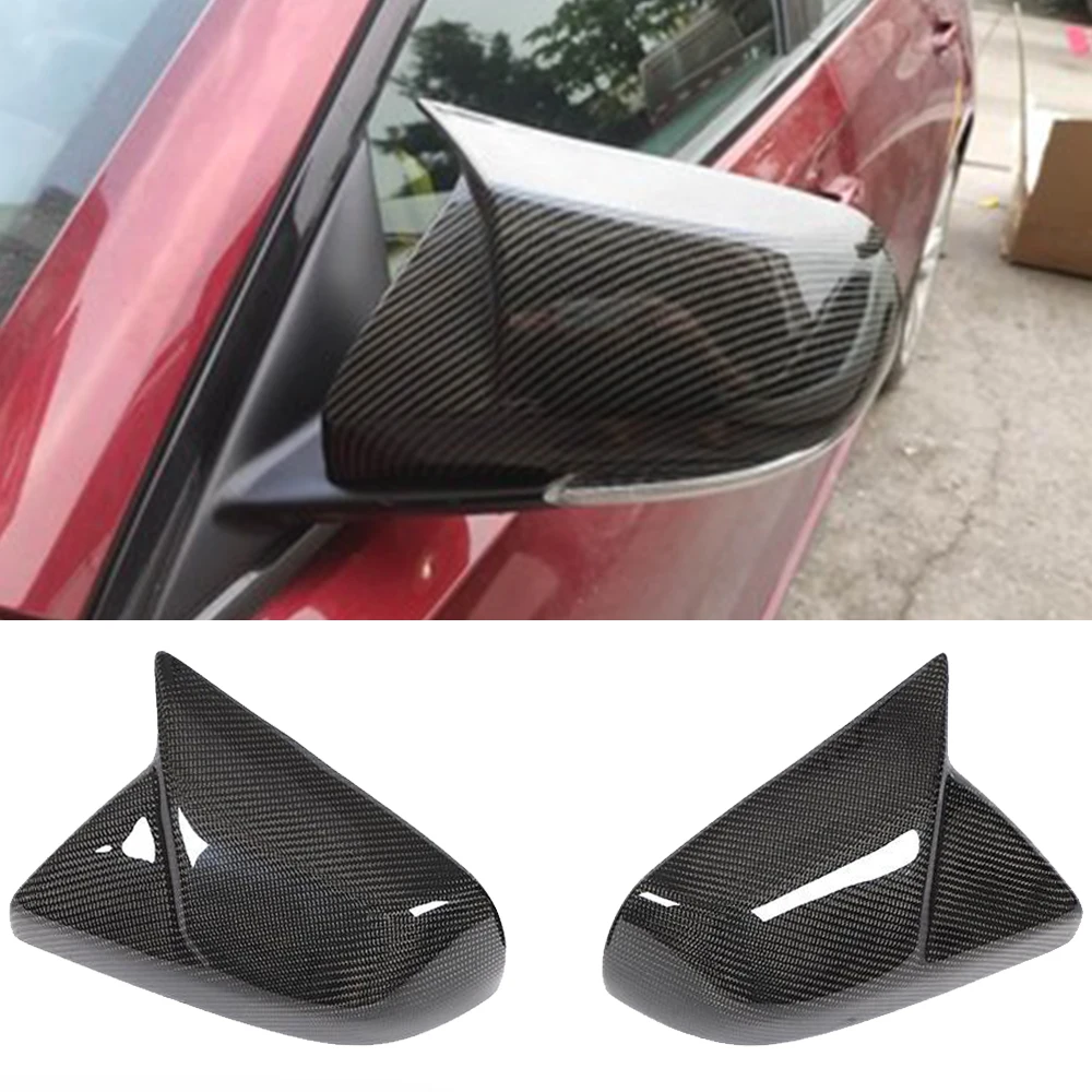 Carbon Fiber Car Rearview Mirror Covers Caps For Cadillac ATS ATSL 2014-2018 CTS CT6 2016-2018 Side Mirror Covers Caps Shell