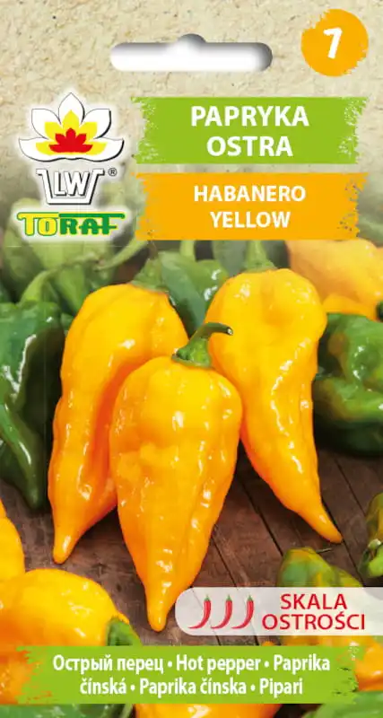 Habanero Yellow hot pepper vegetable seeds 0.2g TORAF