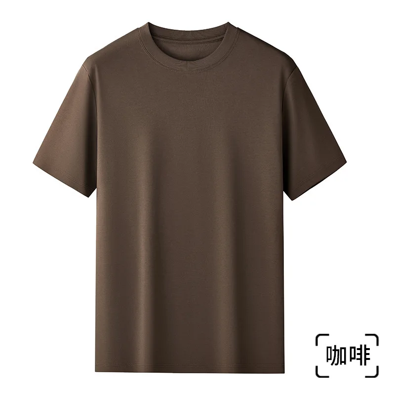 76% Pima Cotton Tshirts Men 24% Sonora Hi-tech Cool Feeling T-shirt For Man Supima Round Neck Short Sleeved Tops Tees Solid 2025