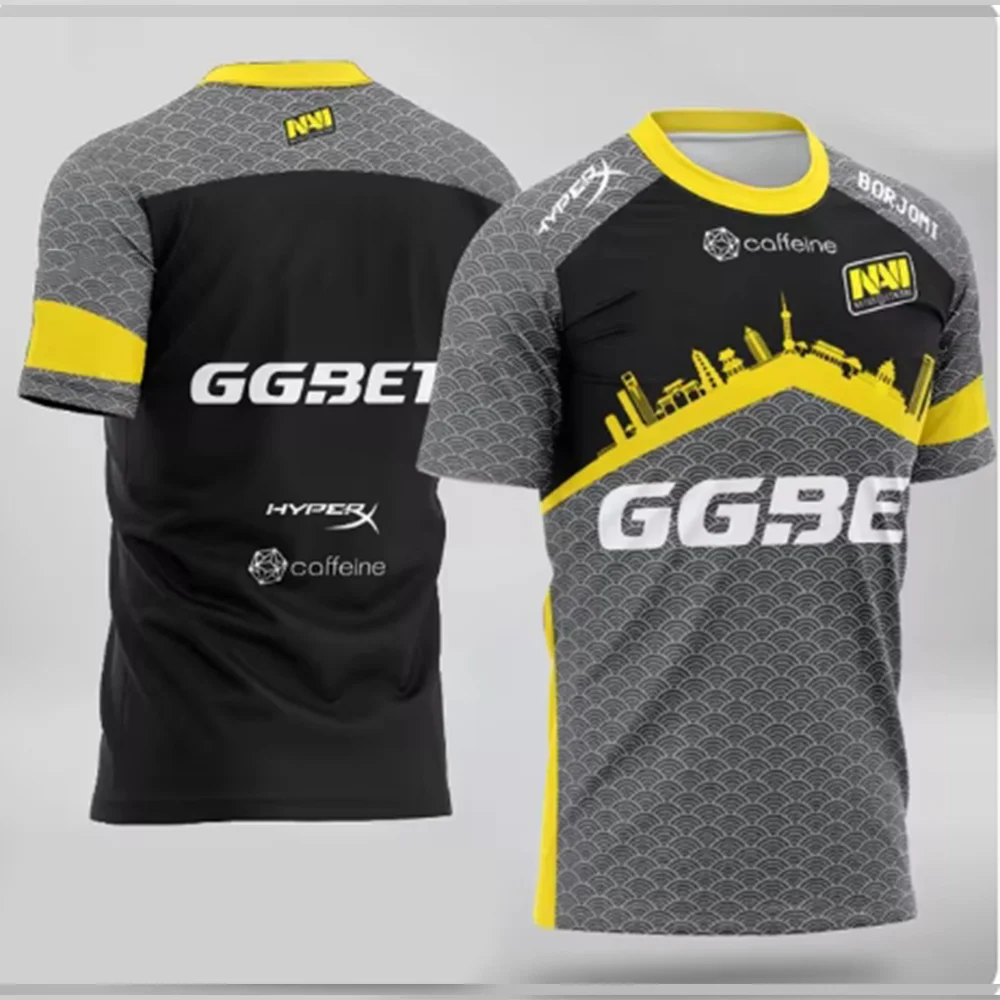 2024 The new 2024 CSGO Esports NAVI Team Uniform Summer Breathable Casual Sports T-shirt 3D HD Printed Shirt Shipped Quickly