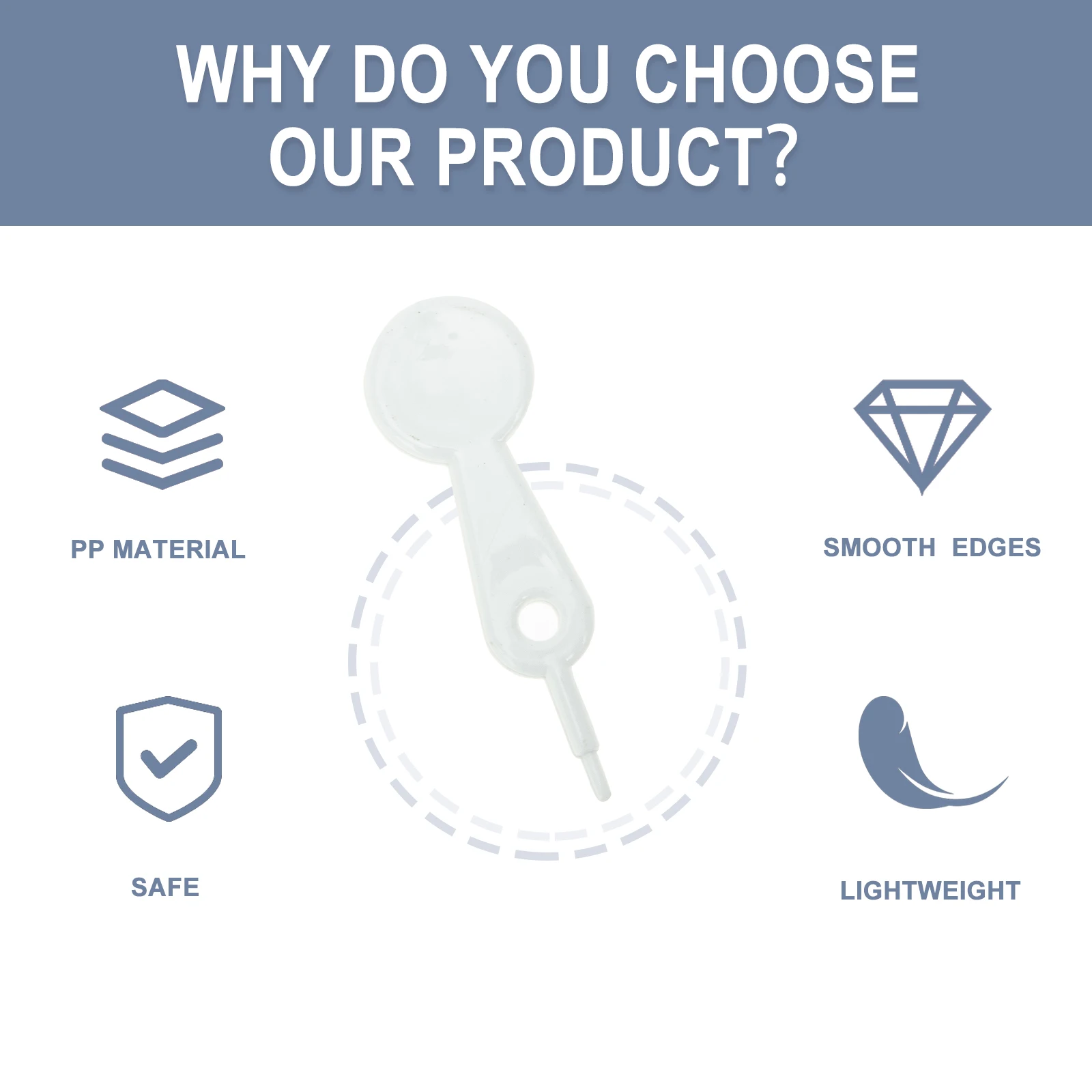 

100pcs Pacifier Hole Rods Maker Punch Stick Needle PP Material Sterilizable Durable Baby Bottle Feeding Supplies