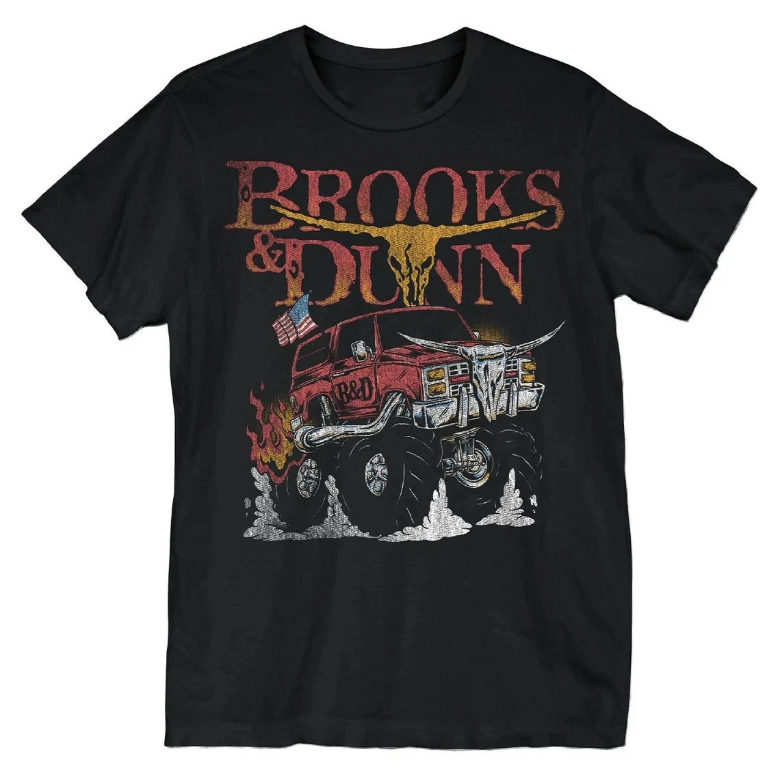 Camiseta BROOKS and DUNN Metal Rodeo, ropa completa de estilo Harajuku para hombre