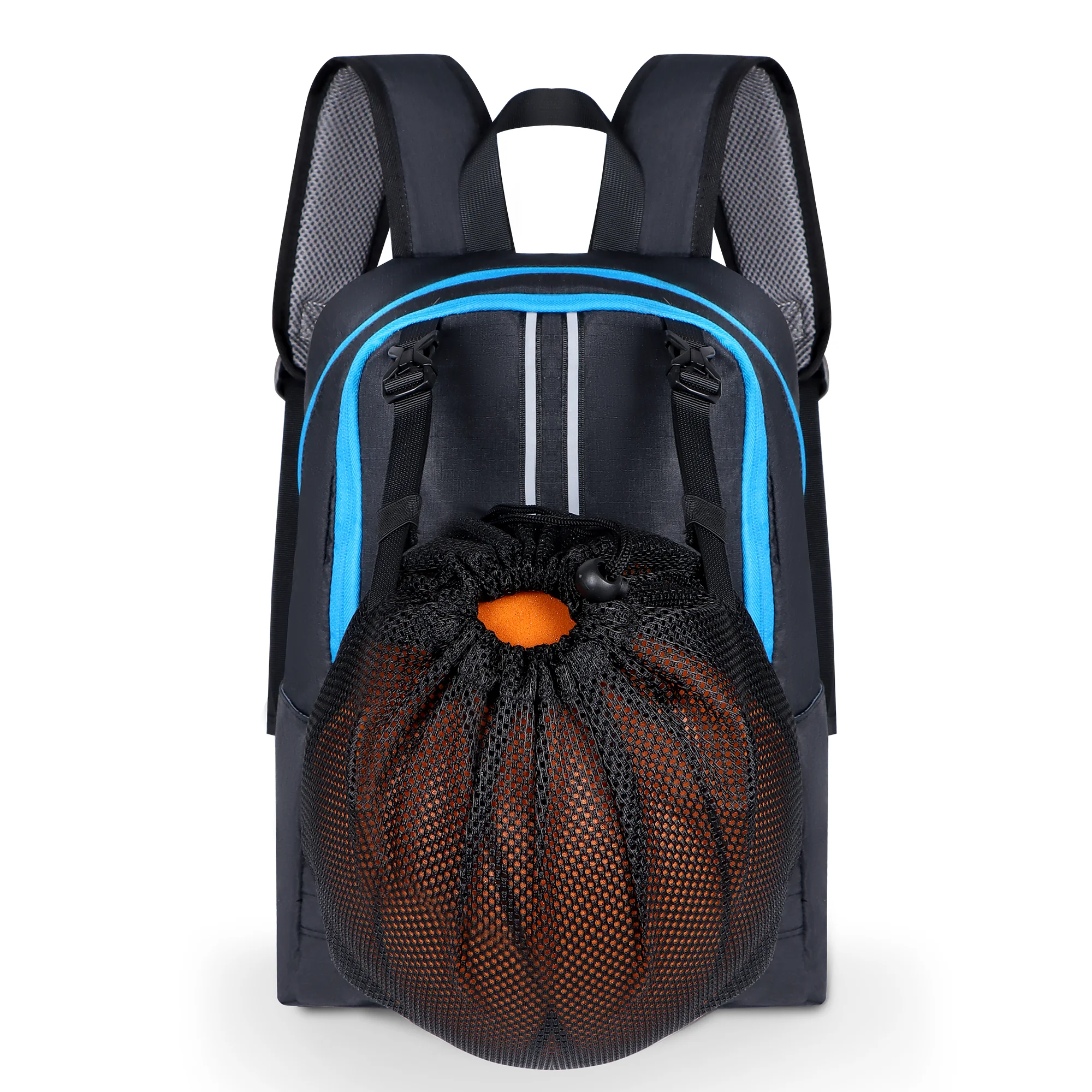 

Съемный рюкзак с баскетбольной сеткой, дышащий дизайн для тренировок в тренажерном зале, многофункциональный спортивный рюкзак, готовый к улицу