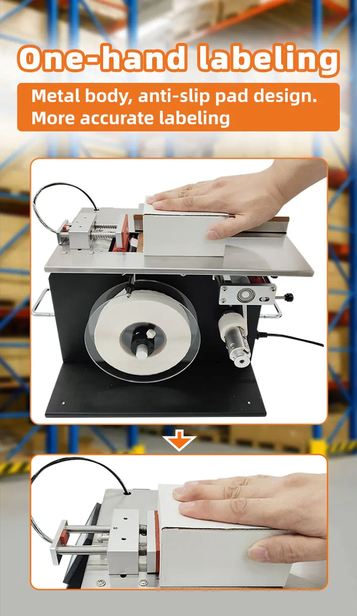 BSC-F601 Desktop Corner Labeling Machine Box Carton Corner Sticker Label Applicator Corner Sealing Labeling Machine