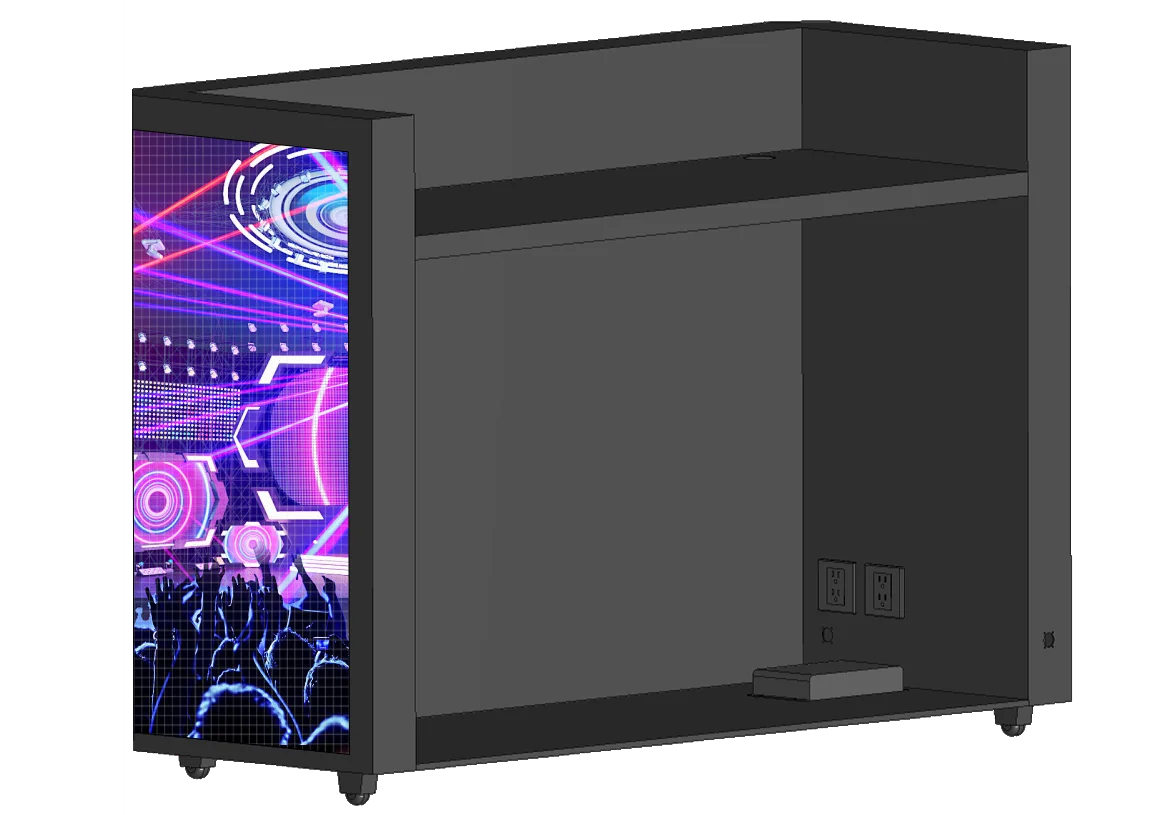 DJ Photo Booth Events Celebration Zwart Draagbaar P 2.5 Indoor Full-Color voor nachtbars en muziekanimatie en grafisch LED-display