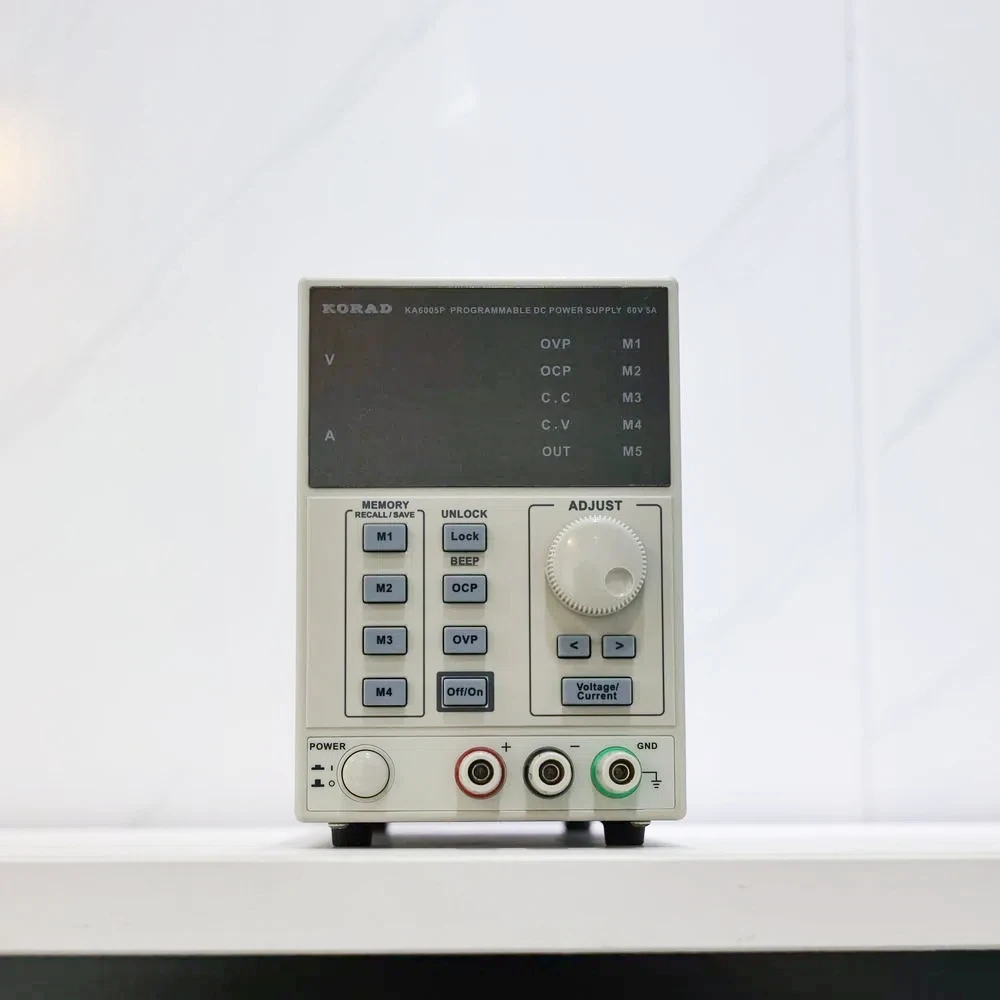 

KORAD KA6005D High precision Programmable Adjustable Digital DC POWER SUPPLY 60V/5A R232 and USB Connect computer 220V