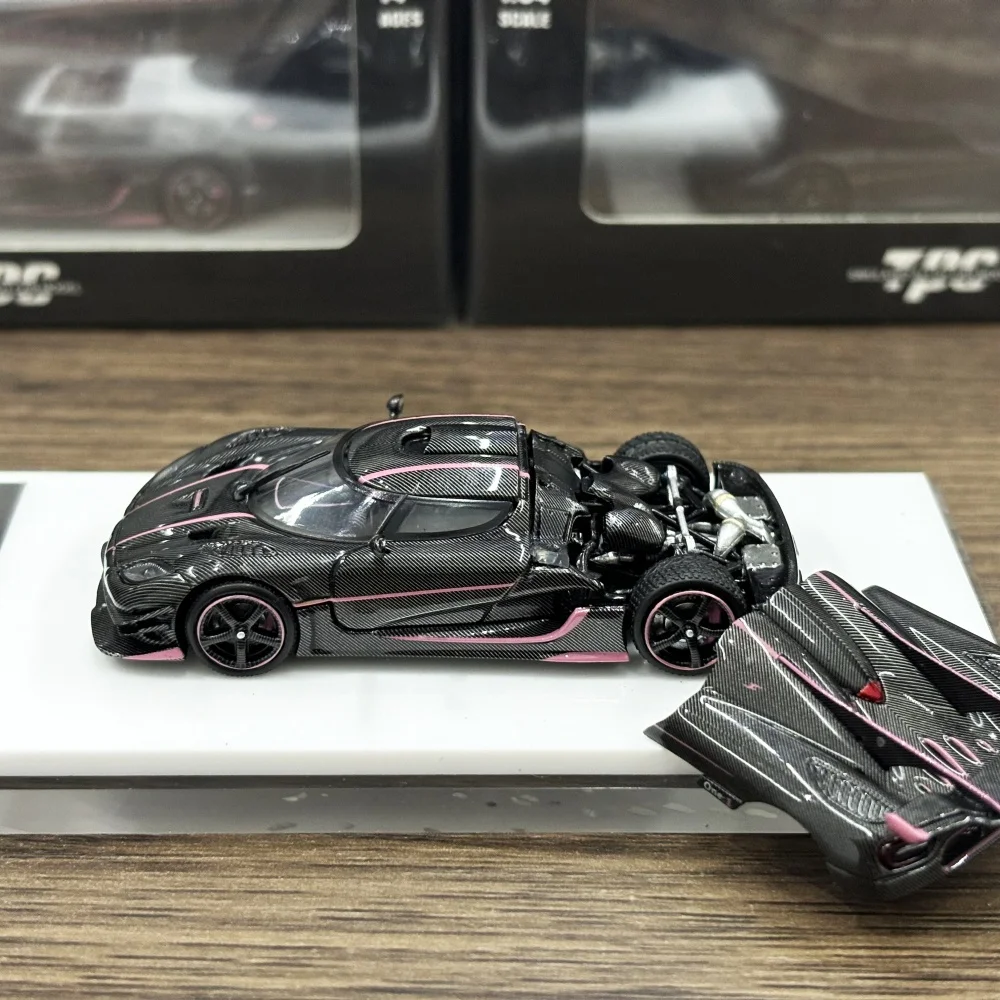 Newly Stocks TPC 1:64 Koenig Segg ONE1 Carbon Pink Color Diecast Model Car In 2024