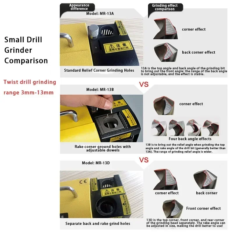 جديد 220VMR-13A ماكينة الطحن مثقاب الخشب تويست الحفر طحن قطعة أثرية الصناعية العالمية أداة خاصة عالية الدقة شارب