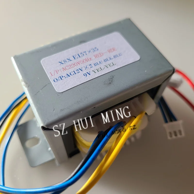 25W EI Transformer Custom Copper 220V To 12V-0-12V 9V 0.5A EI57*35 Terminal Multimedia Active Speaker Audio Amplifier Subwoofer