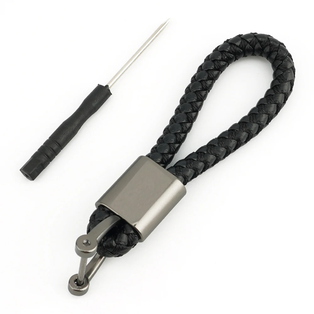 For G1 ZT125U ZT 125 U ZT 310R 310X ZT310R G1 125 ZT125 368g Motorcycle High quality Hand Woven Leather Keychain Metal Keyring