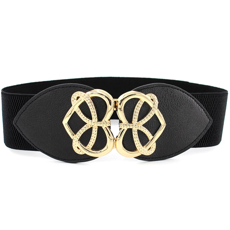 Fashion Female Waistband Wide Waist Elastic Stretch Belt For Women Cinch Waistband Dress Coat Clothing Accessories