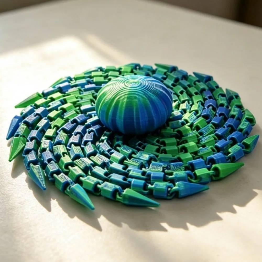 3d Printed Articulated Jellyfish Transformable Fidget Toy Spiral Octopus Decompression Sensory Toy Jellyfish Decor 2026 Trendy