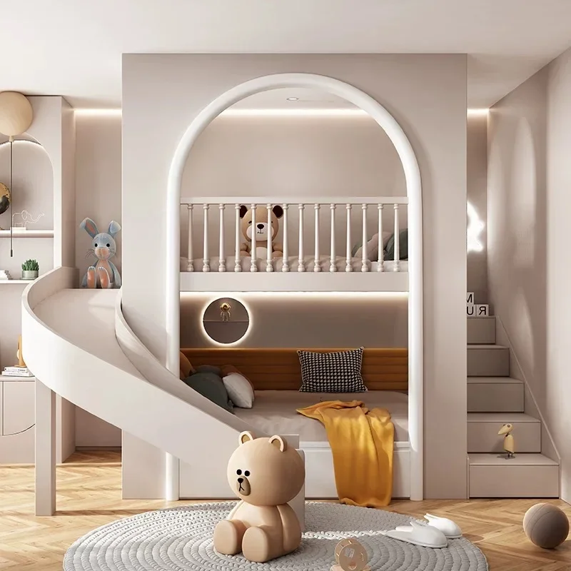 Luxury Princess Castle Bed Children's Room Full House Custom Furniture Tree House Bed Kid's Bunk Beds Kid Room Literas Boy Room