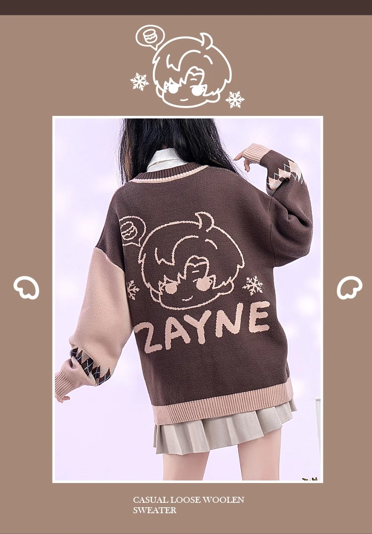 Zayne Cosplay Costume for Halloween Christmas Role Playing Party New Love and Deepspace sweater cute style popular cardigan