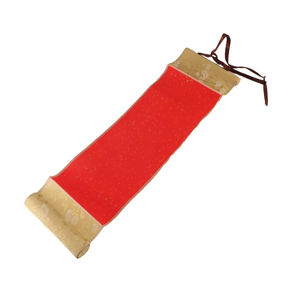 

Painting Drawing Paper Gilded Rice Paper Scroll Self-made Gifts Blank Hanging Scroll Mini Batik Trumpet Scroll Chinese Style