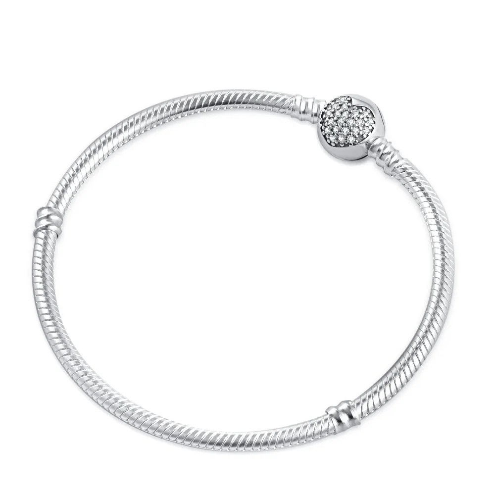 Karcsat Ezüst 925 Eredeti 16-21cm Csillag Kőr Kék Cirkon bracelts illeszkedő diy charms születésnapi jewerly ajándékok Európai