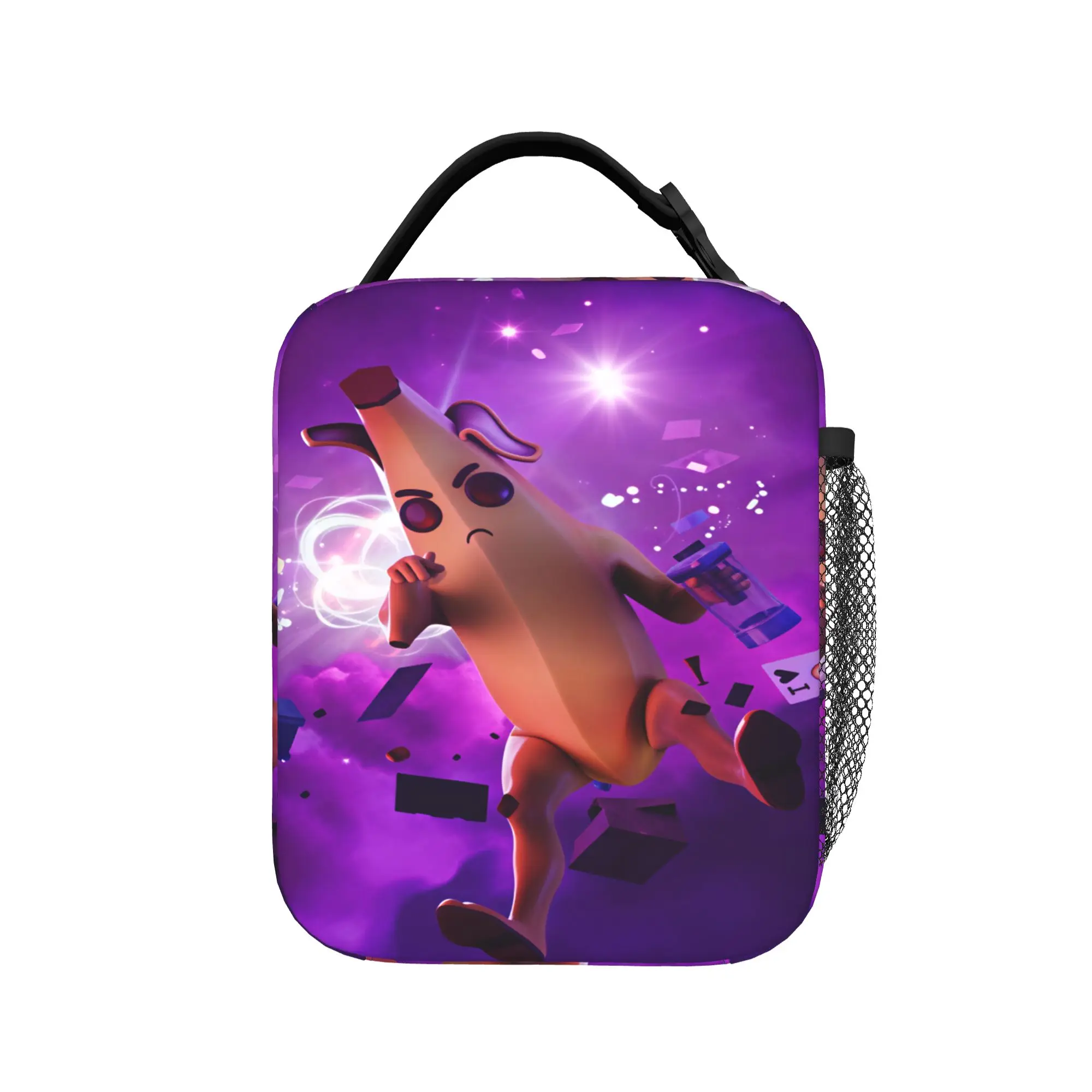 Peely Victory Royale Banana  Lunch Bag  Outdoor Picnic Lunch Box For Men Casual Oxford Portable Zipper Cooler Bag