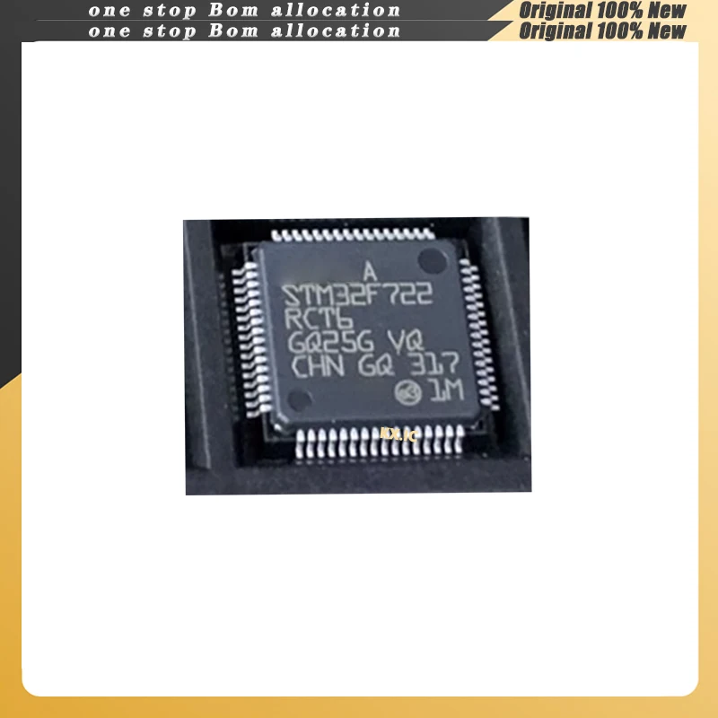 

5 шт./лот STM32F722RCT6 STM32F22R M32F72RCT6 LQFP-64 в наличии, новый оригинальный