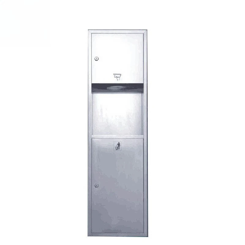 

Stainless steel combination cabinet, in-wall stainless steel tissue box tissue holder folding hand towel holder
