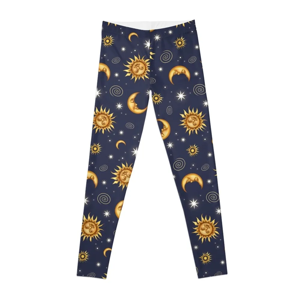 

Vintage Celestial Pattern Leggings for fitness sportswear gym legings for fitness for physical Womens Leggings