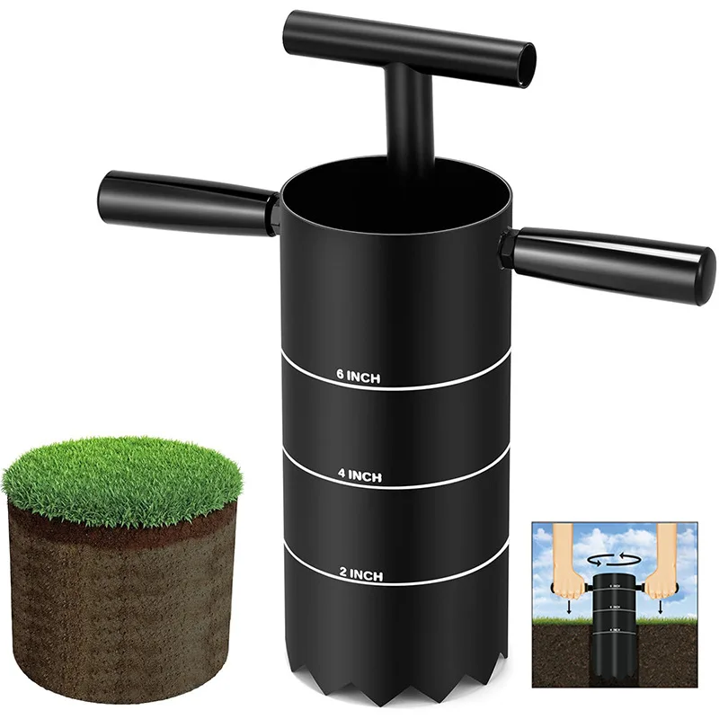 Golf Equipment Essentials - Taşınabilir Çelik Golf Delik Açma Aleti,