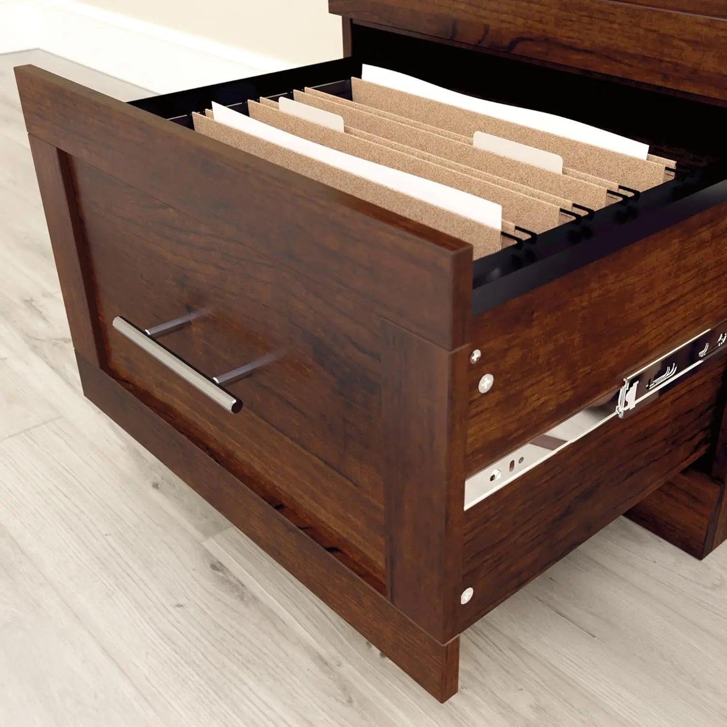 ® 17"D Vertical 2-Drawer File Cabinet, Mulled Cherry