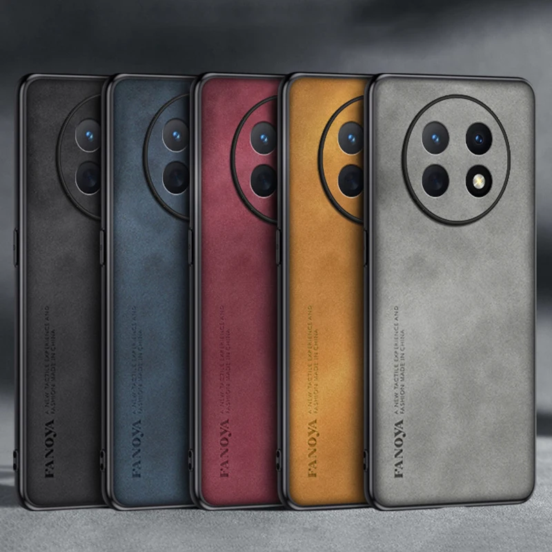 Luxury PU Leather Case For Huawei Nova Y91 NovaY91 Cover Matte Full Protection Silicone Phone Case For Huawei Nova Y90 Coque