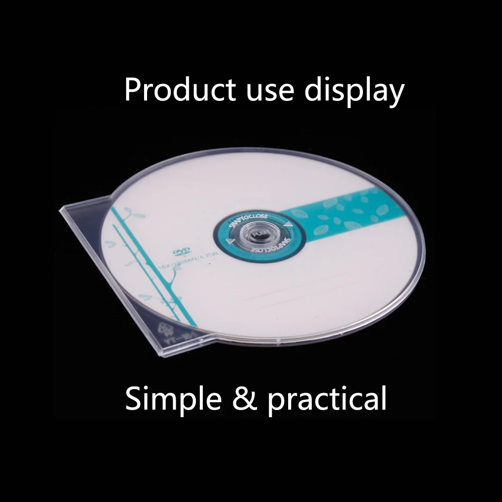 Accessories  Replacement thickened CD case VCD DVD plastic CD case half round case  shell cover