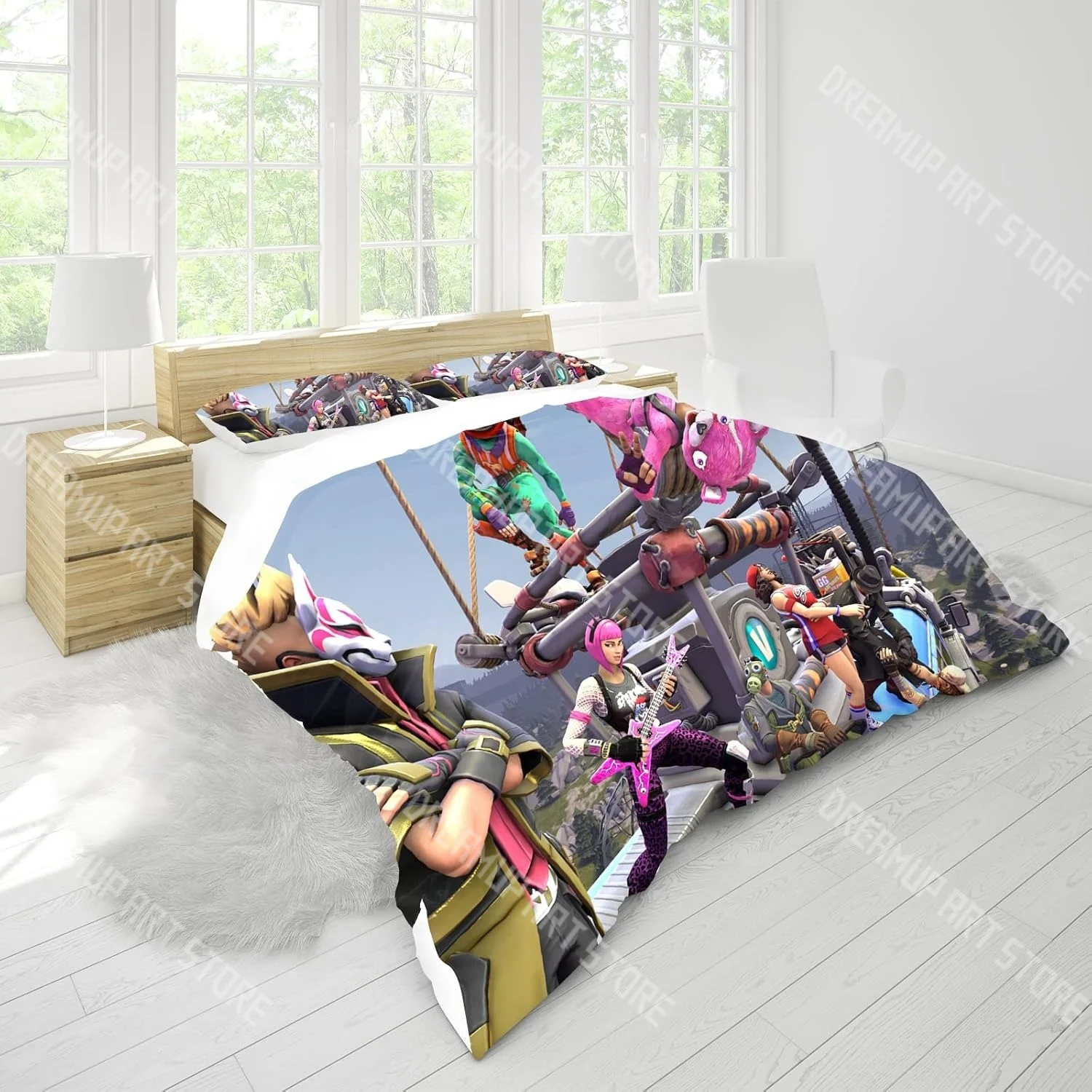 Fashion Sally Face Game Bedding Set Single Twin Full Queen King Size Bed Set Kids Bedroom Duvetcover Sets Bed Sheet Set view 6
