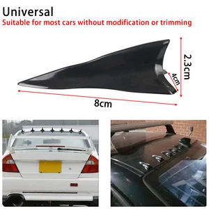 10 pcs Universal Rear Plutonium Roof Roof Shark Tubaron Spoiler Wing Kit Spoiler Roof Roof Spoiler Speiler Bumbox Tubar Born 10 Main Sales Universal Aerofolio - №5