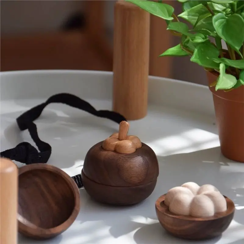 BHBD-Wooden Essential Oil Diffuser Mountain Bamboo Shape-Exquisite Solid Wood Fragrant Desktop Aroma Ornament