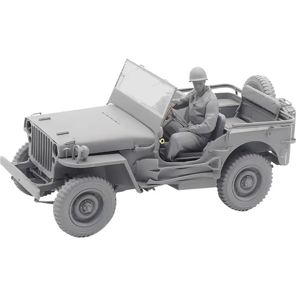 Takom 2126 1/35 U.S.ARMY 1/4 Ton Utility Truck with 1/4 Ton Utility Trailer & MP Figure Model Kit