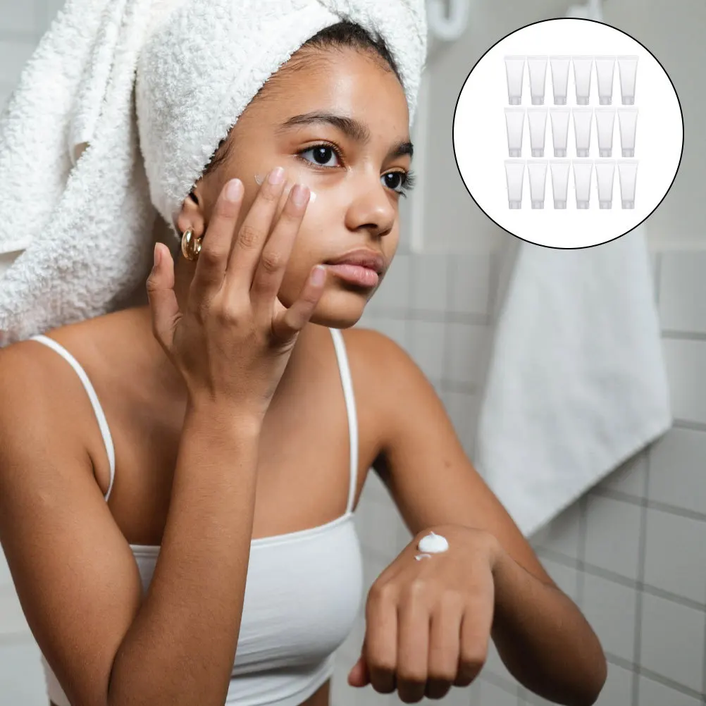 

40pcs Portable Shampoo Travel Bottle 10Ml Clear Squeeze Dispenser For Cream Serum Lotion Diy Skincare Travel