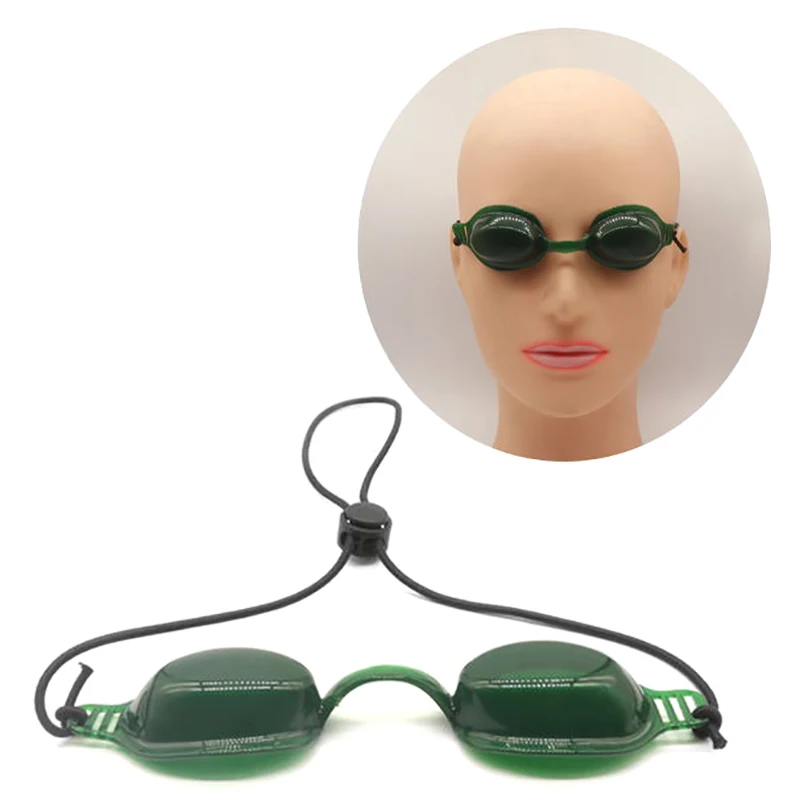 Green Laser Eye Protection Mask Light Blocking Eyepatch IPL UV Beauty Salon Laser Safety Eyewear