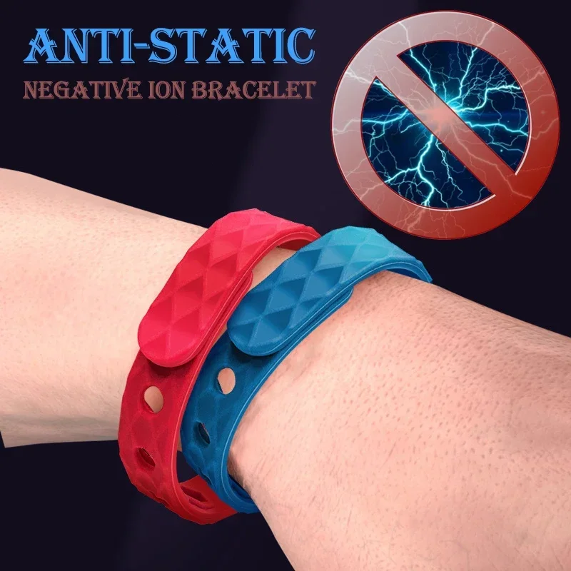 Antistatic Band Wrist Strap Winter Safe Anti-static Bracelet Electrostatic Remover Key Ring Elimination Vehicle Supplies Pulsera