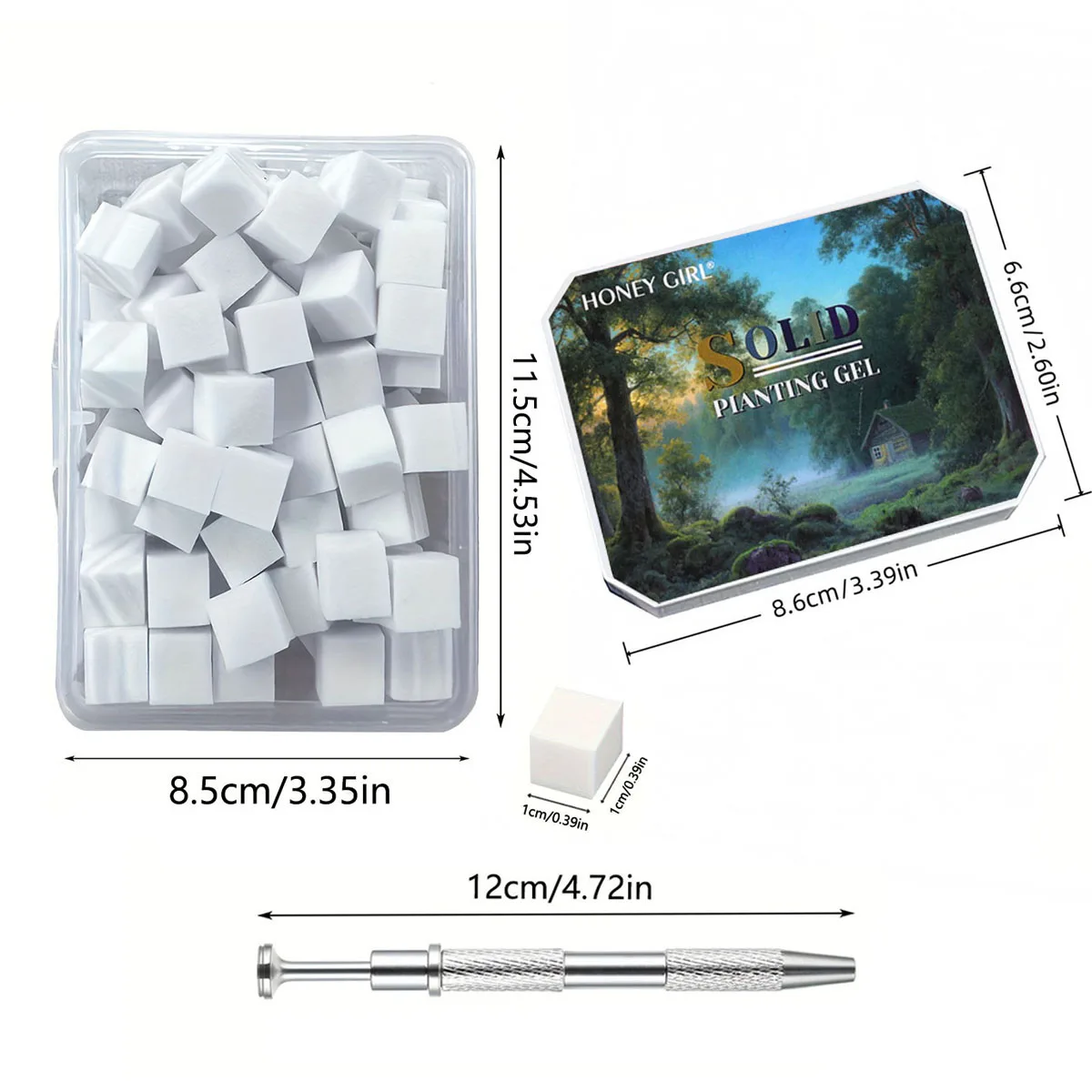 1set 2pcs Solid patting glue nail polish gel UV&LED nail art creation 100pcs sponge 1pc clip nail salon  Christmas DIY INS