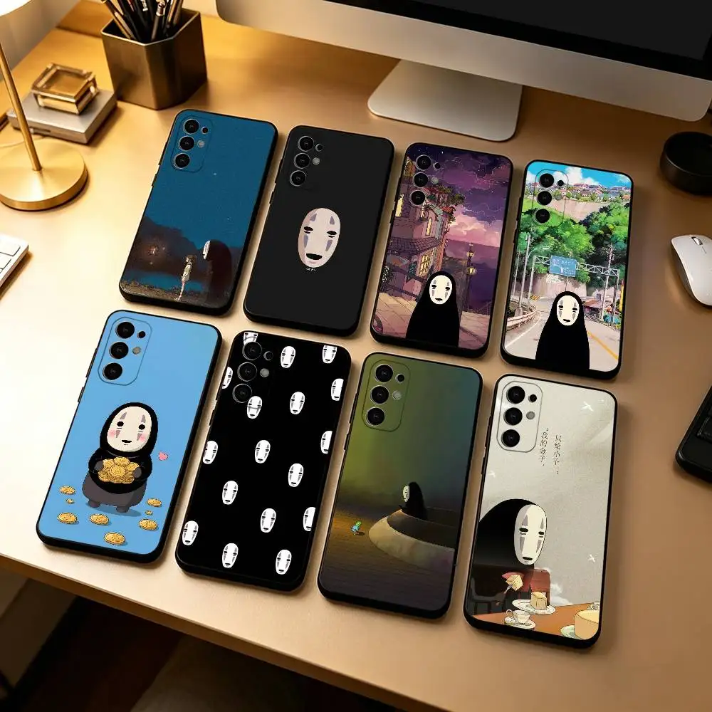 Anime No-Face Z-Spirited A-Away  Phone Case For Samsung S25,S24,S21,S22,S23,S30,Ultra,S20,Plus,Fe,Lite,Note,10,Black Cover