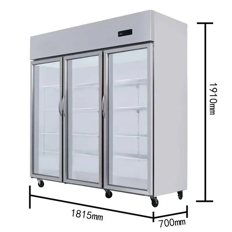 Dual Door Vertical Fruit And Vegetable Fresh-keeping Cabinet With Large Commercial Capacity