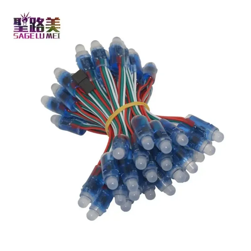 1500pcs DC5V WS2811 Pixel String F12mm 2811 IC LED Module Pixel Light IP68 Waterproof RGB Full Color Digital LED Christmas Light