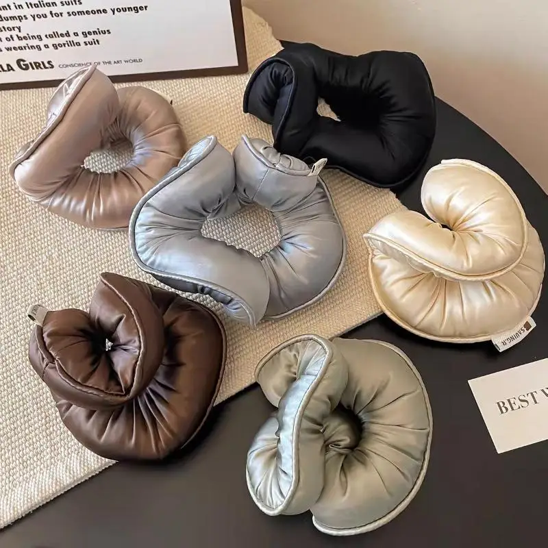 Sponge Sleep Elastic Ponytail Holder Hair Scrunchies For Women Hair Accessories Girls Soft Solid Satin Filled Cotton Big Bands