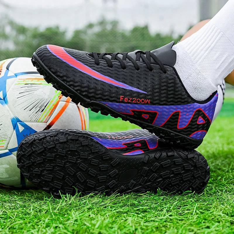 New Men Women Soccer Shoes Professional Football Boots FG/TF Outdoor Comfortable Sports Shoes Long Spikes High-quality Futsal